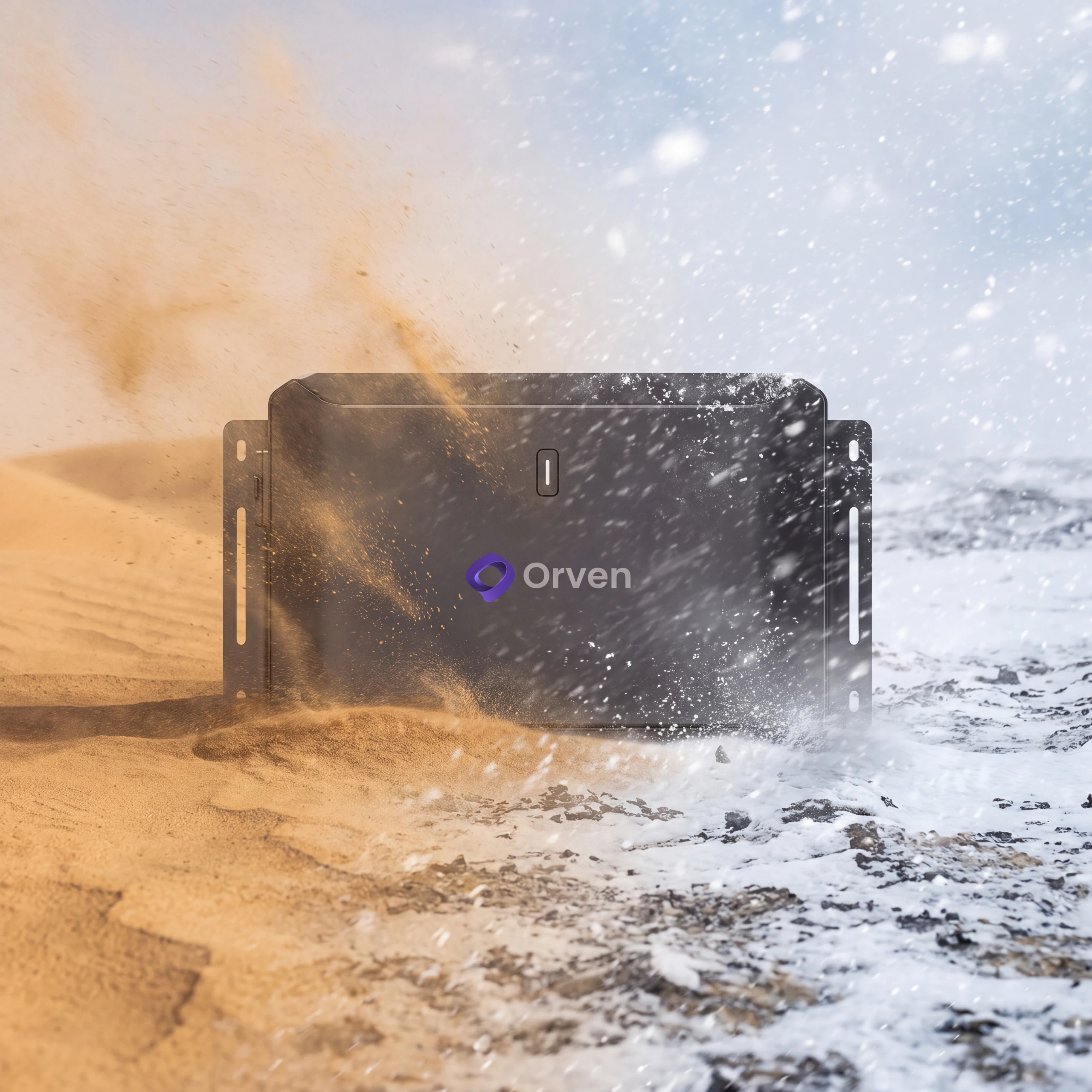 Kum fırtınası ve kar arasında Orven DC800