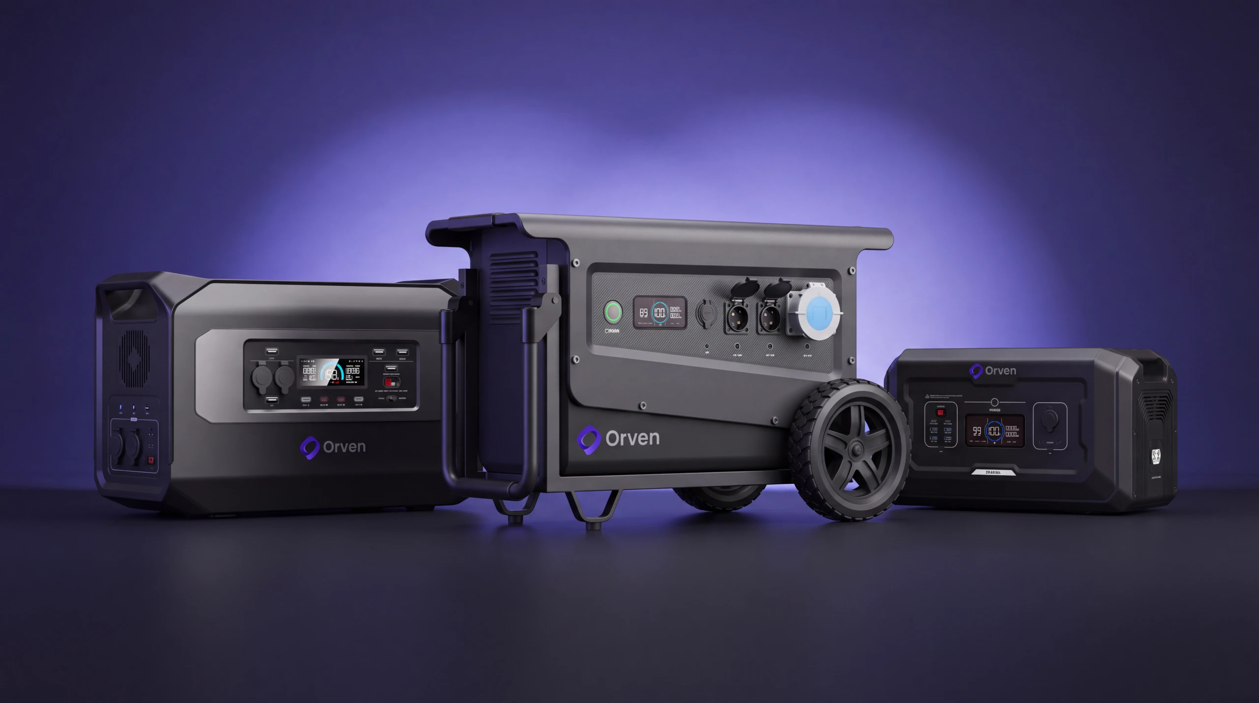 Orven Aura, Orven Force ve Orven Stack B2 Ek Batarya yan yana