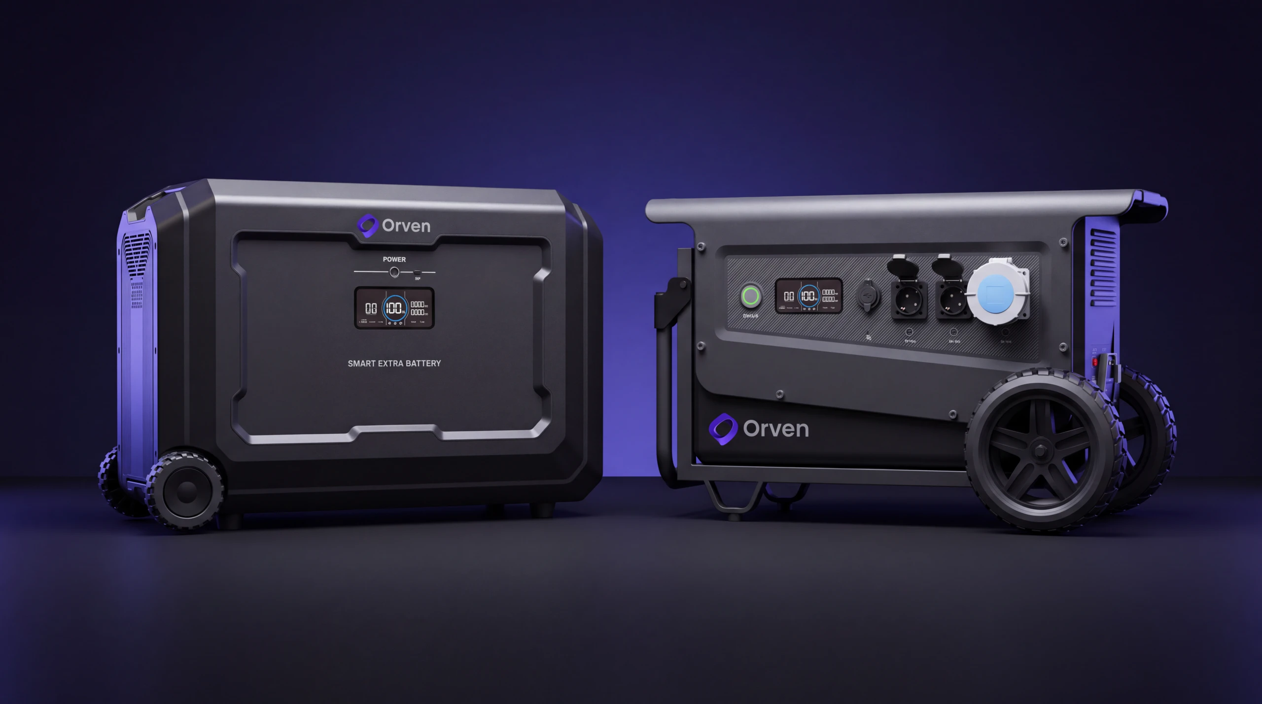 Orven Stack B5 Ek Batarya ve Orven Force Max yan yana